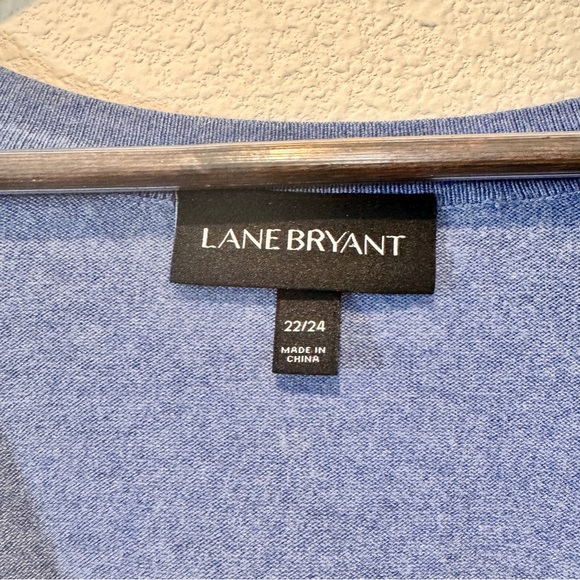 Lane Bryant Cottagecore Cropped Shrug Cardigan Ruffle Sleeve Blue 22/24 - Picture 3 of 8